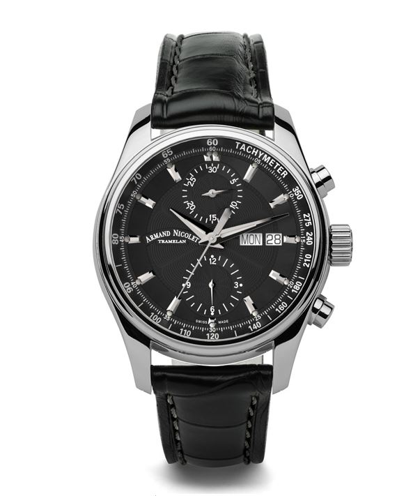 Armand Nicolet MH2 A647A-NR-P840NR2 Stainless steel Black | Dealer