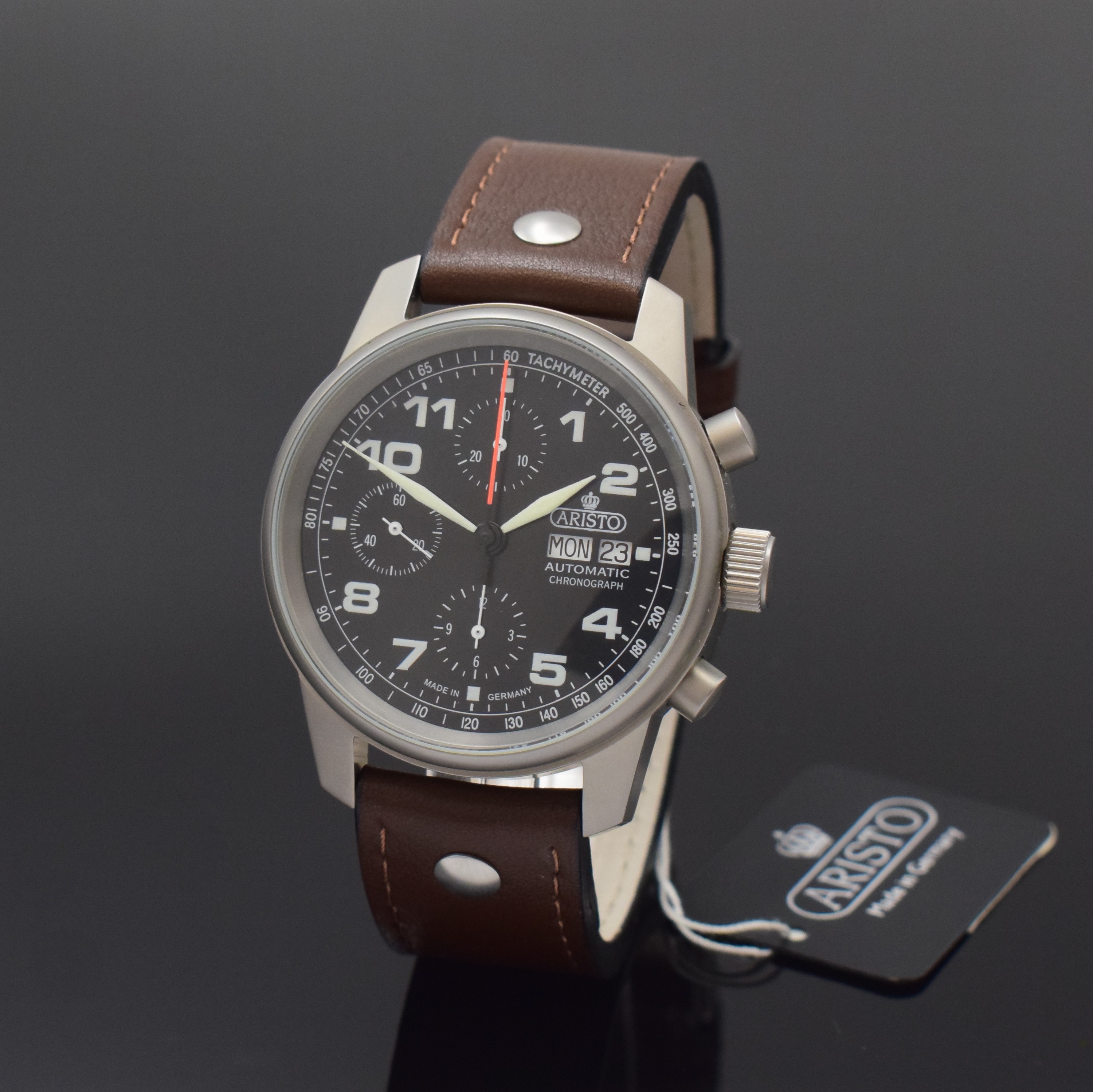 Aristo Aviation 3H129 Stainless steel Black Germany