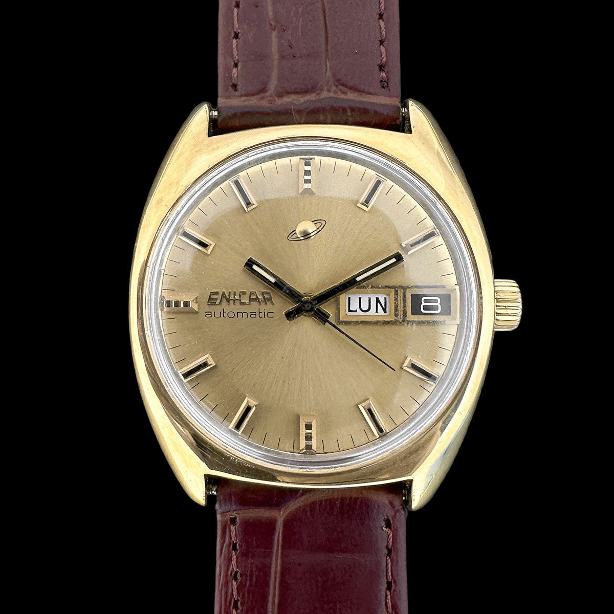 Enicar Automatic Day-Date Ocean Pearl 167-01-26 Stainless steel