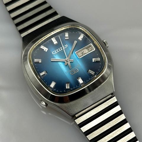 CITIZEN トランジスタ時計 ネイビー 横幅約31cm レトロ　52年前 citizen21591751.jpg