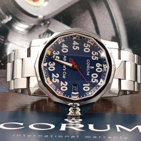 CORUM Admiral's Cup 時計 コルム Corum Admiral's Cup 01.0010 Stainless steel Blue 2010 | Dealer