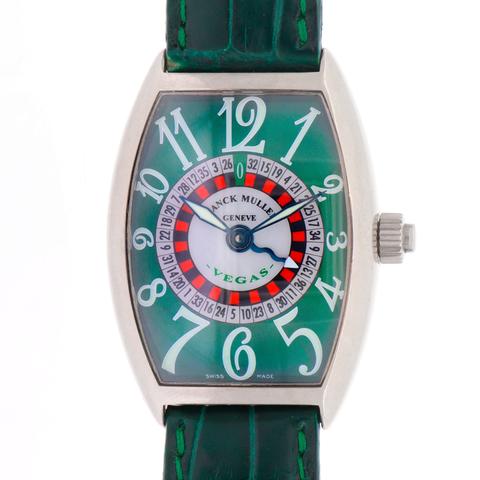 E*a様 FRANCK MULLER 5850 VEGAS 自動巻き 腕時計 Franck Muller Vegas 5850 White gold Green 2007 | Dealer | EveryWatch