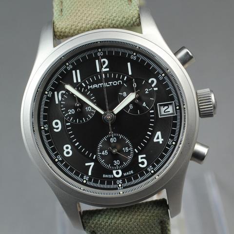 Hamilton Khaki Field Officer H685820 Stainless steel Black
