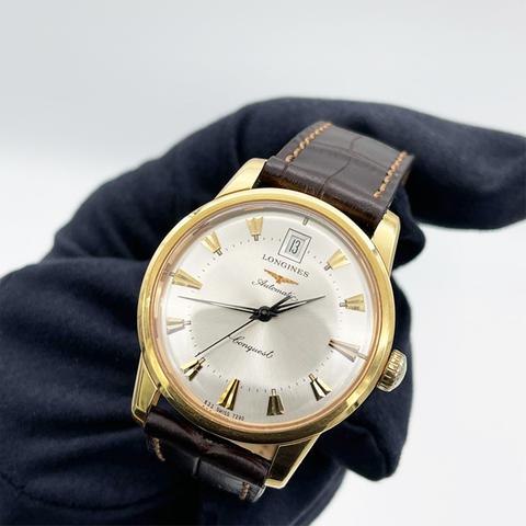 Longines Conquest Heritage L1.611.6 Yellow gold Silver | Dealer