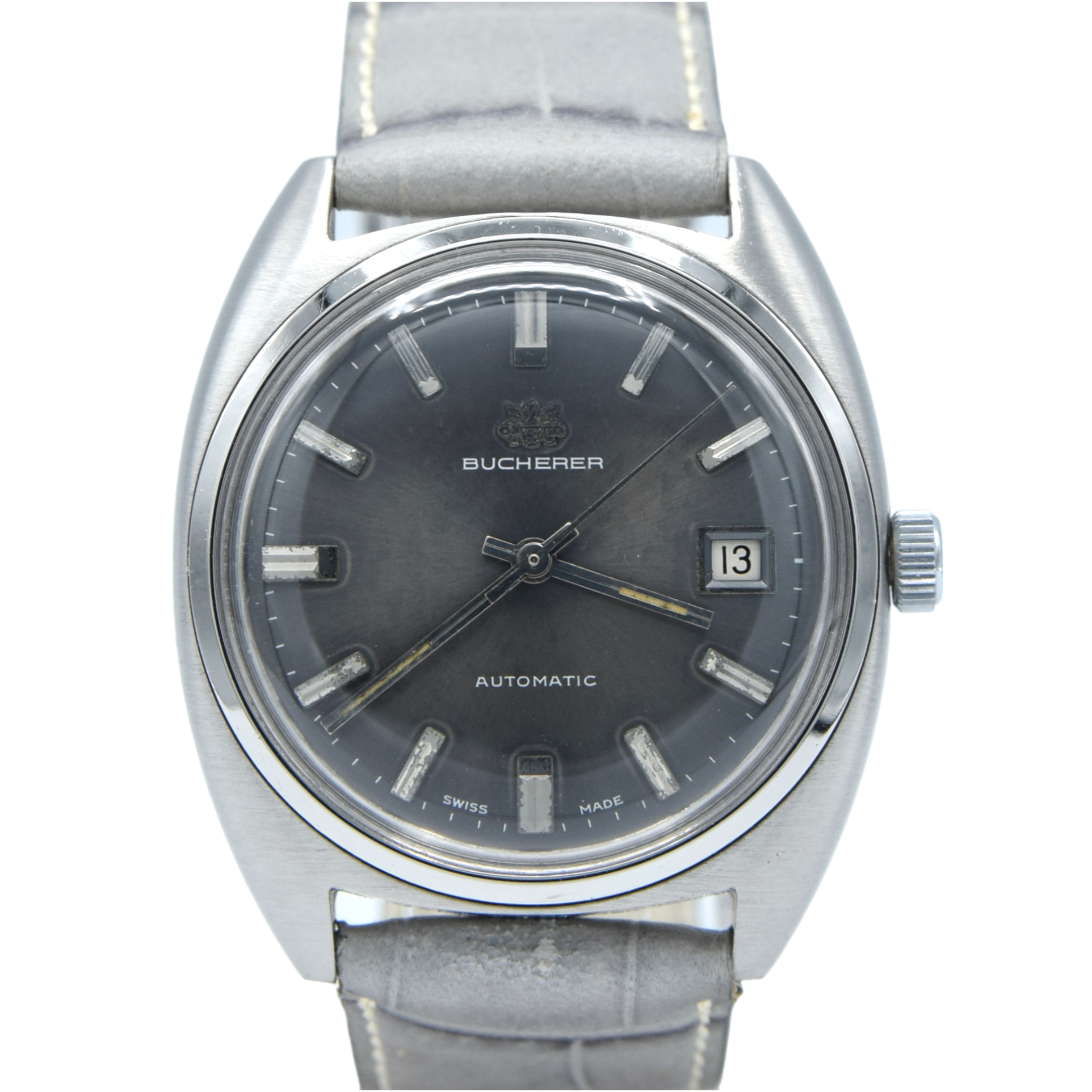 Carl F. Bucherer 30.162 Stainless steel Gray 1960 United Kingdom