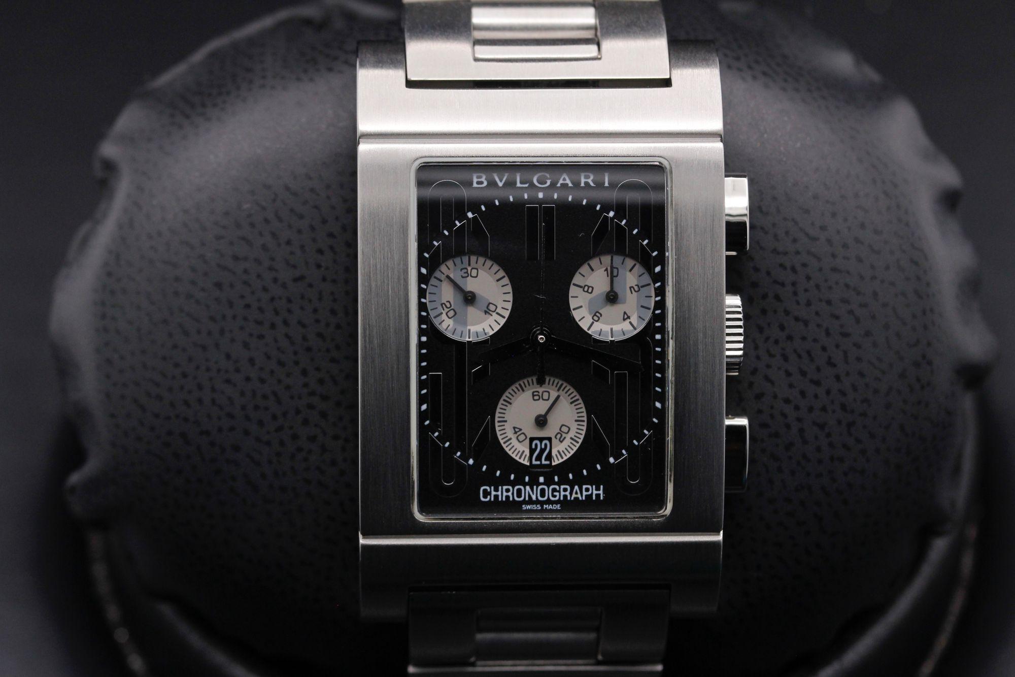 BVLGARI Rettangolo RTC 49 S Stainless steel Black United States