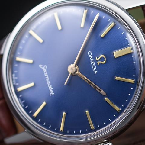 OMEGA Seamaster シルバー文字盤 レザー　2068-18 Seamaster 1948 Omega Co-Axial Master Chronometer 38 mm