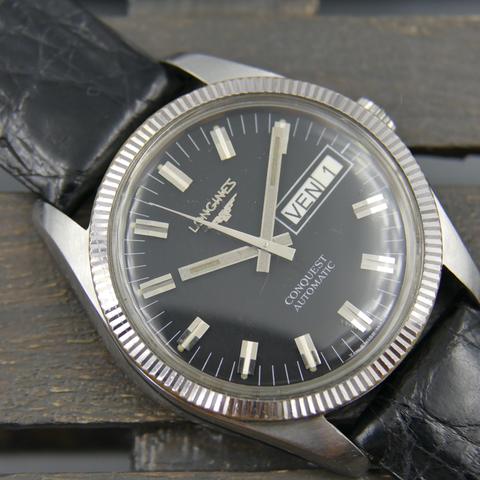 Longines Conquest 1567 1 / 7971 Stainless steel Black 1970