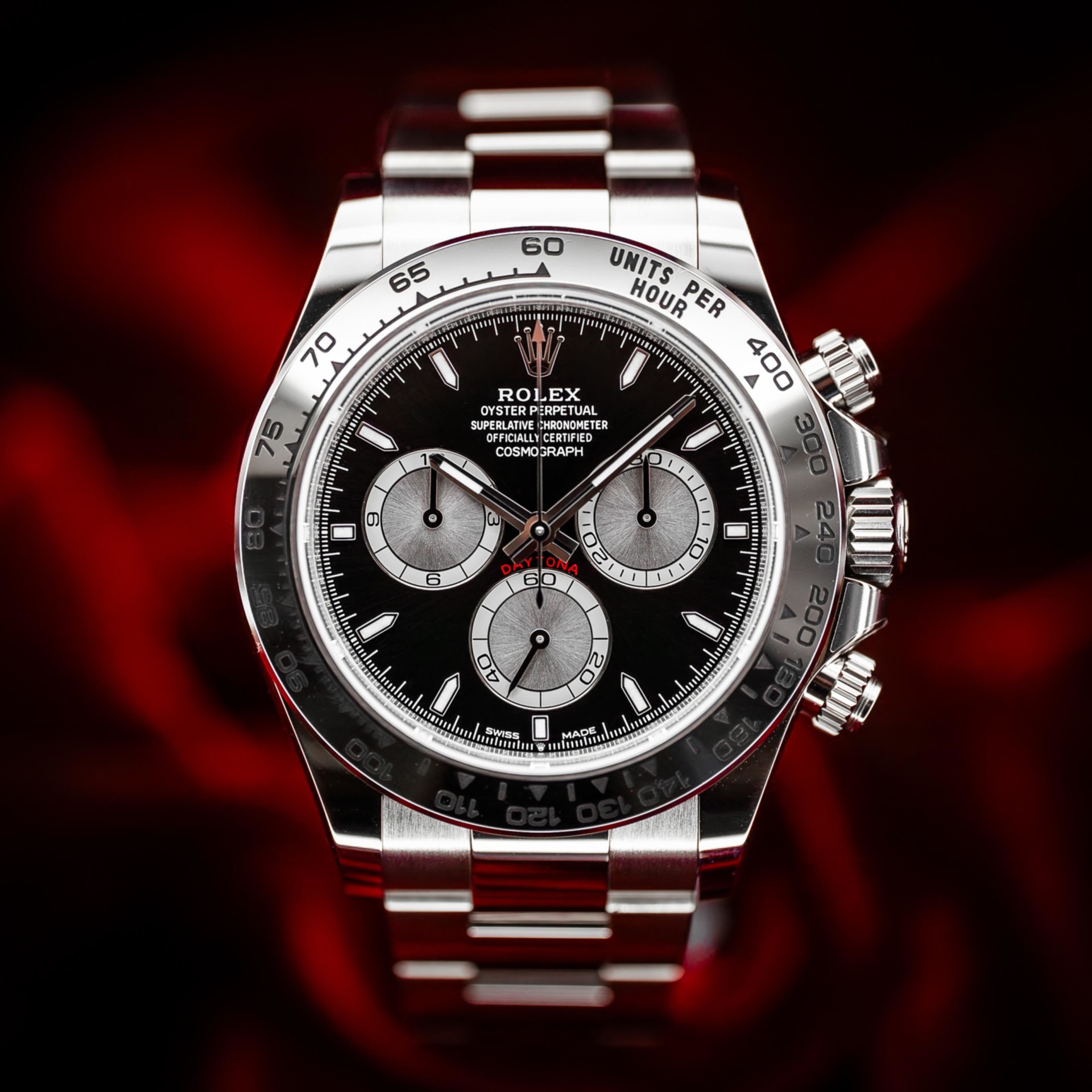 ホワイトフレア 1BOX Rolex Daytona 126509 White Gold Black Dial – Wrist Aficionado