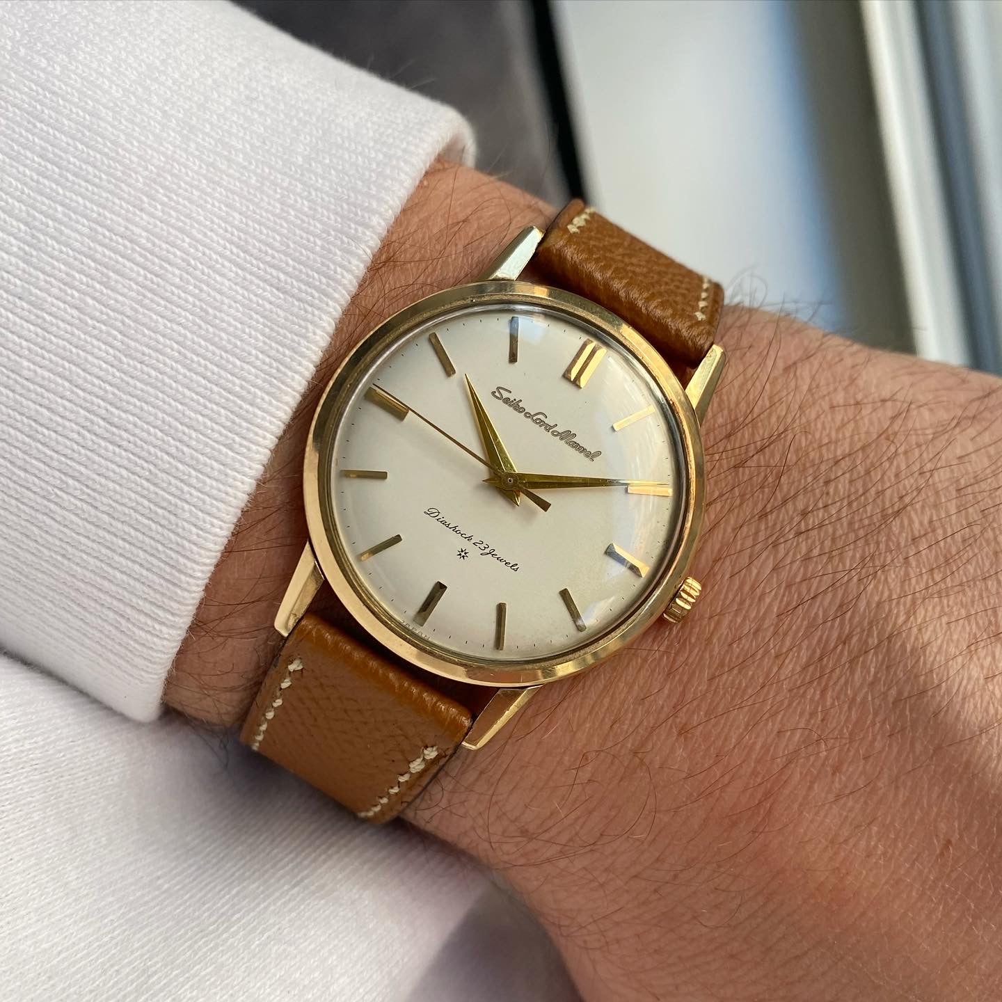 Seiko Lord Marvel J14068 14ct gold filled Cream 1960 | Dealer