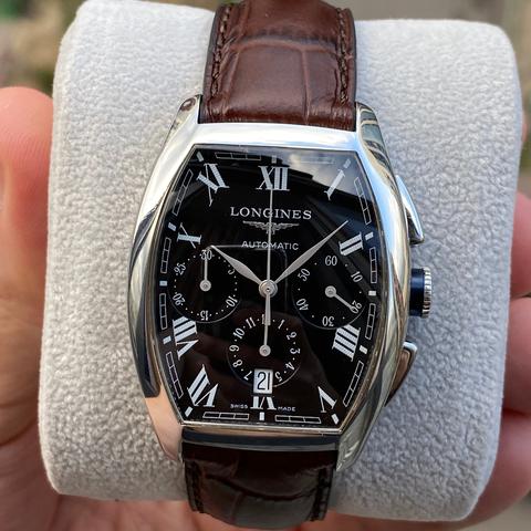 Longines Evidenza L2.643.4.51.6 Stainless steel Black 2017