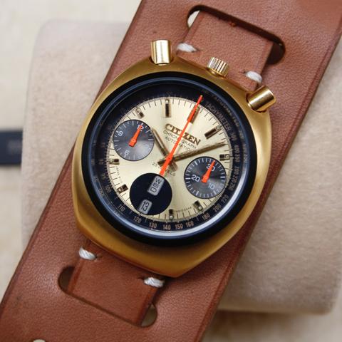 英智20点 Citizen Bullhead 67-9020 Yellow gold and Stainless steel