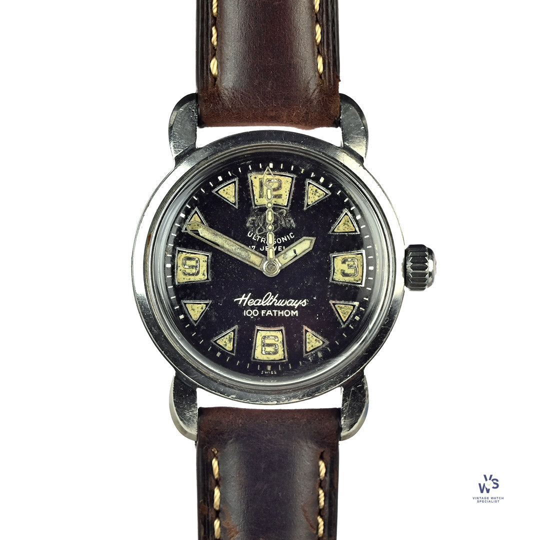 Enicar 100-61-10.SN Stainless steel Black 1955 | Dealer | EveryWatch