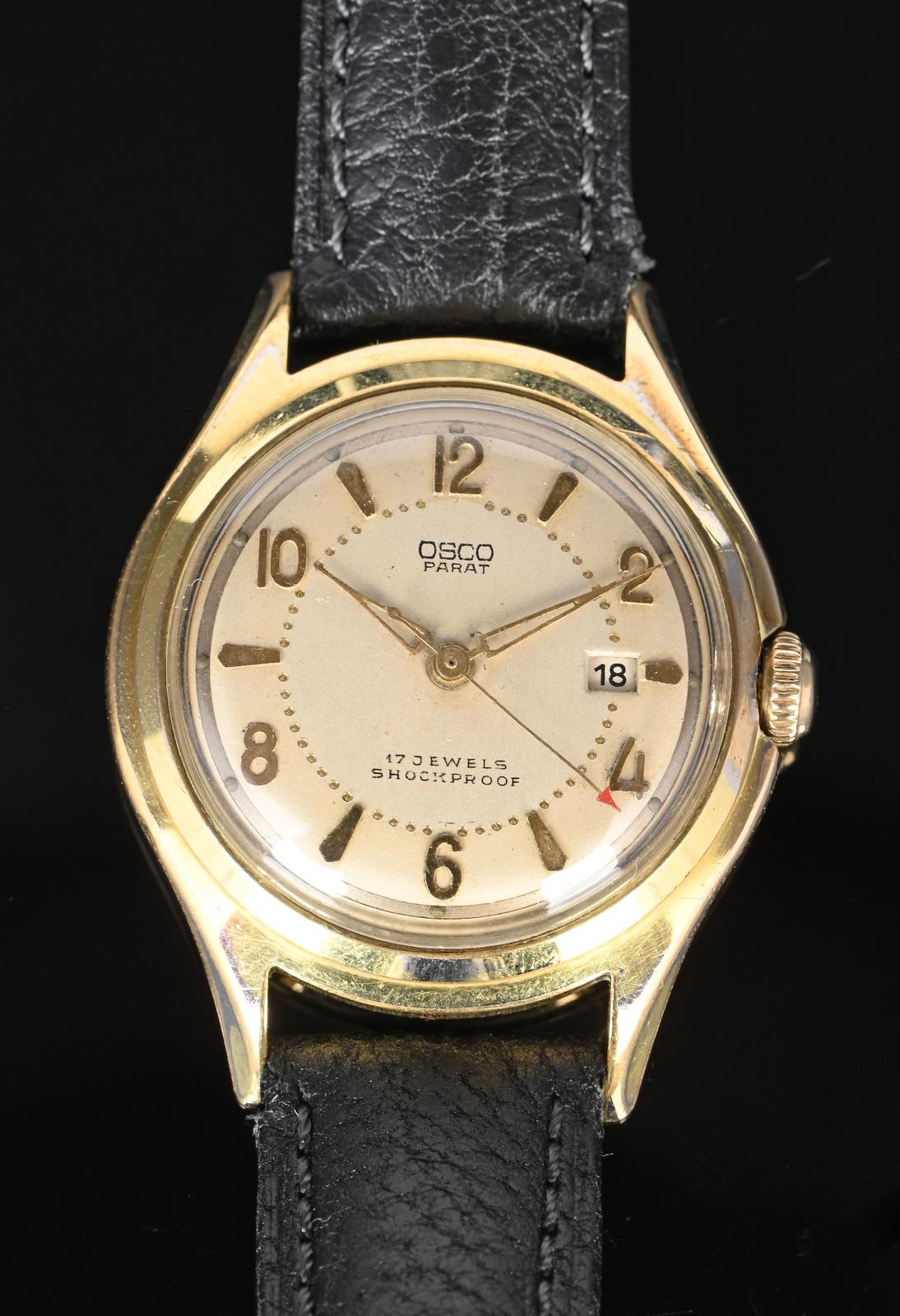 Osco Parat Stainless steel and Gold-plated Champagne 1950 South