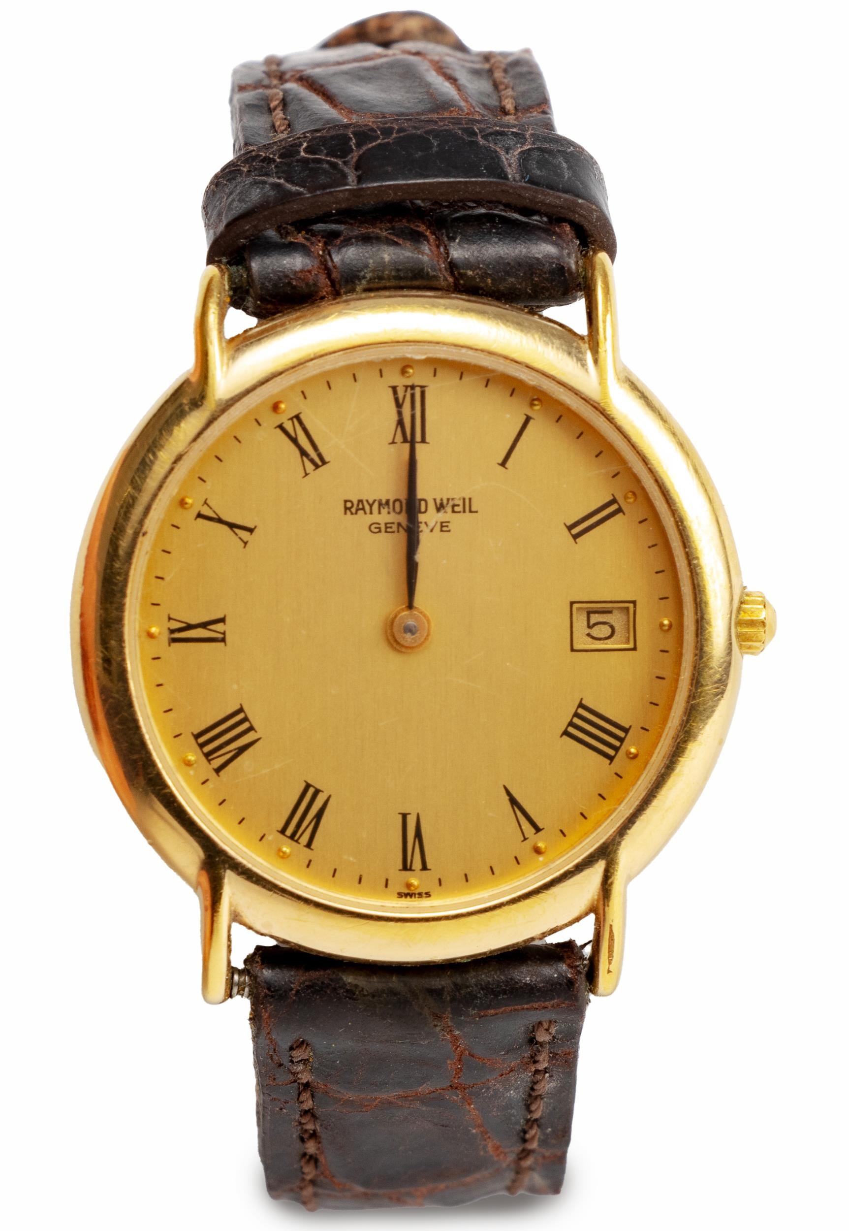 Vintage Raymond Weil Geneve Coliseum (8084.1149) 18K Gold