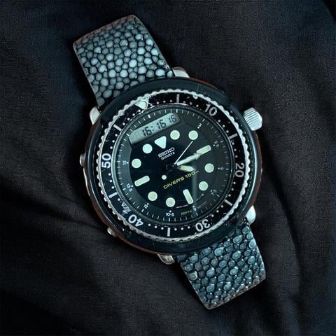 社外品　SEIKO 　H558-5000,5009用の外胴　黒　プラスチック製 Seiko Ernie H558-5000 Quartz Black Analog Watch Used | eBay