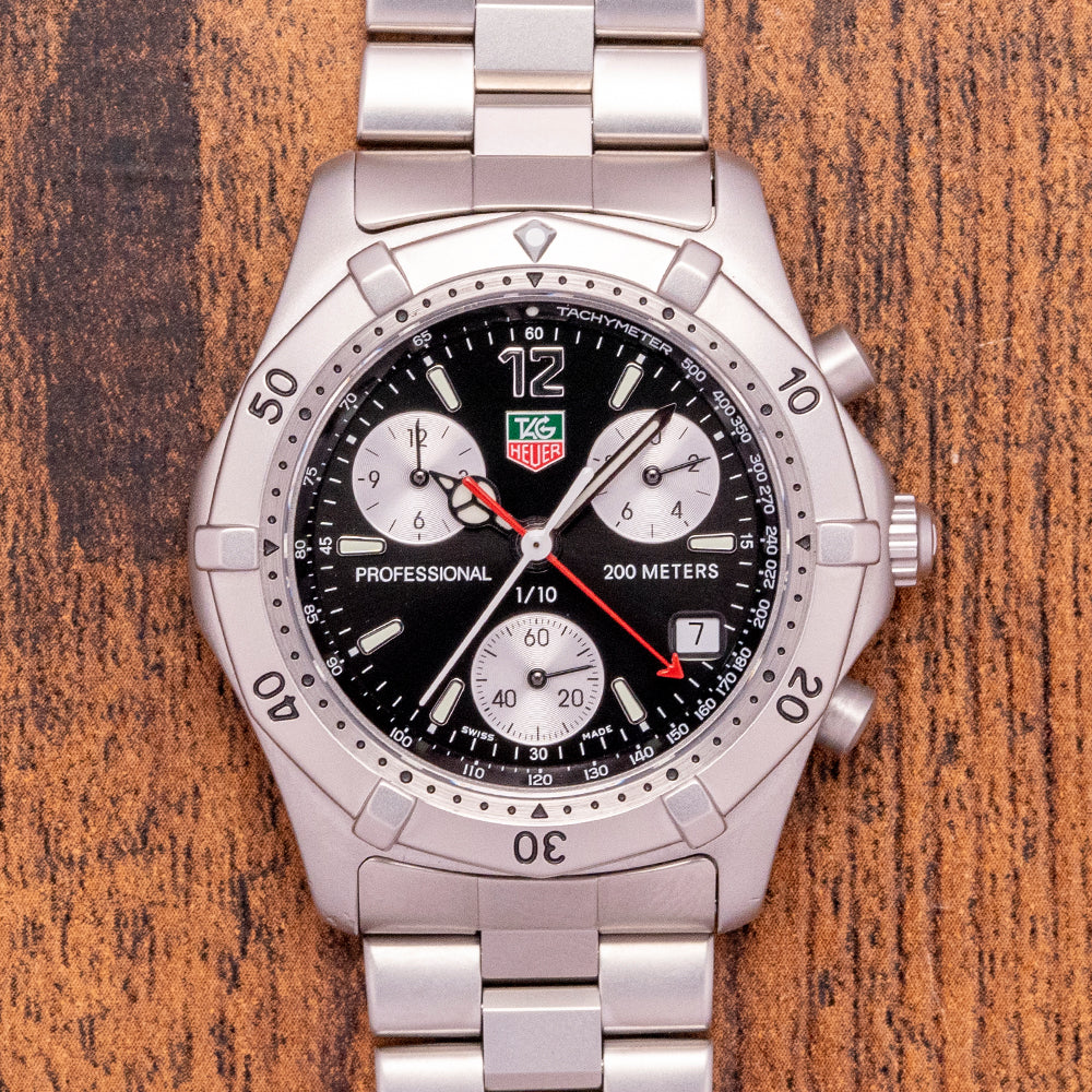 TAG Heuer 2000 CK1110 Stainless steel Black 1990 United Kingdom