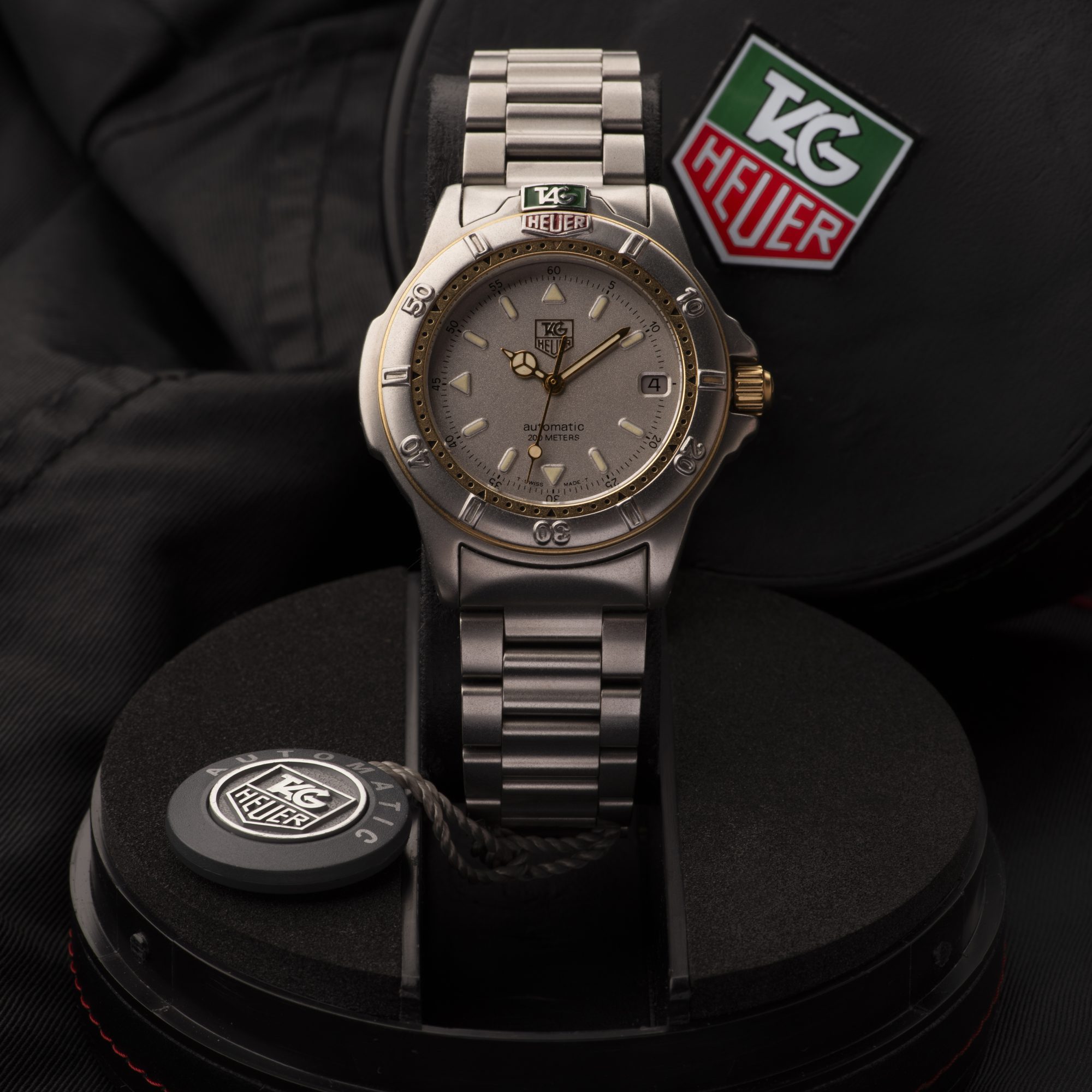 非売品◎店頭ディスプレイTAG HEUER 90s vintage オブジェ TAG Heuer 695.706K Stainless steel Gray 1990 United Kingdom