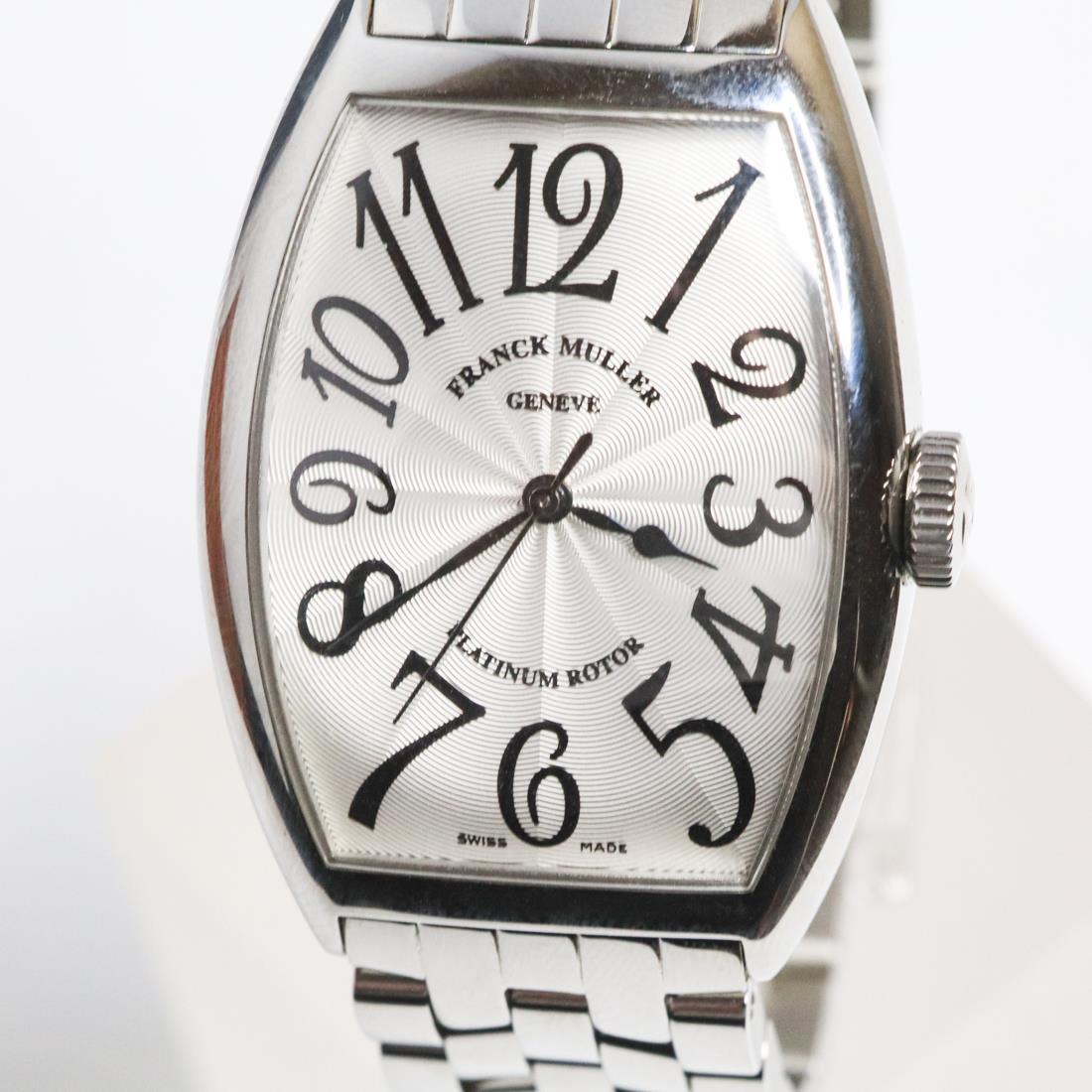 ★ FRANCK MULLER PLATINUM ROTOR Used. Pre-Owned Franck Muller Cintree Curvex Platinum Rotor 8880 SC DT
