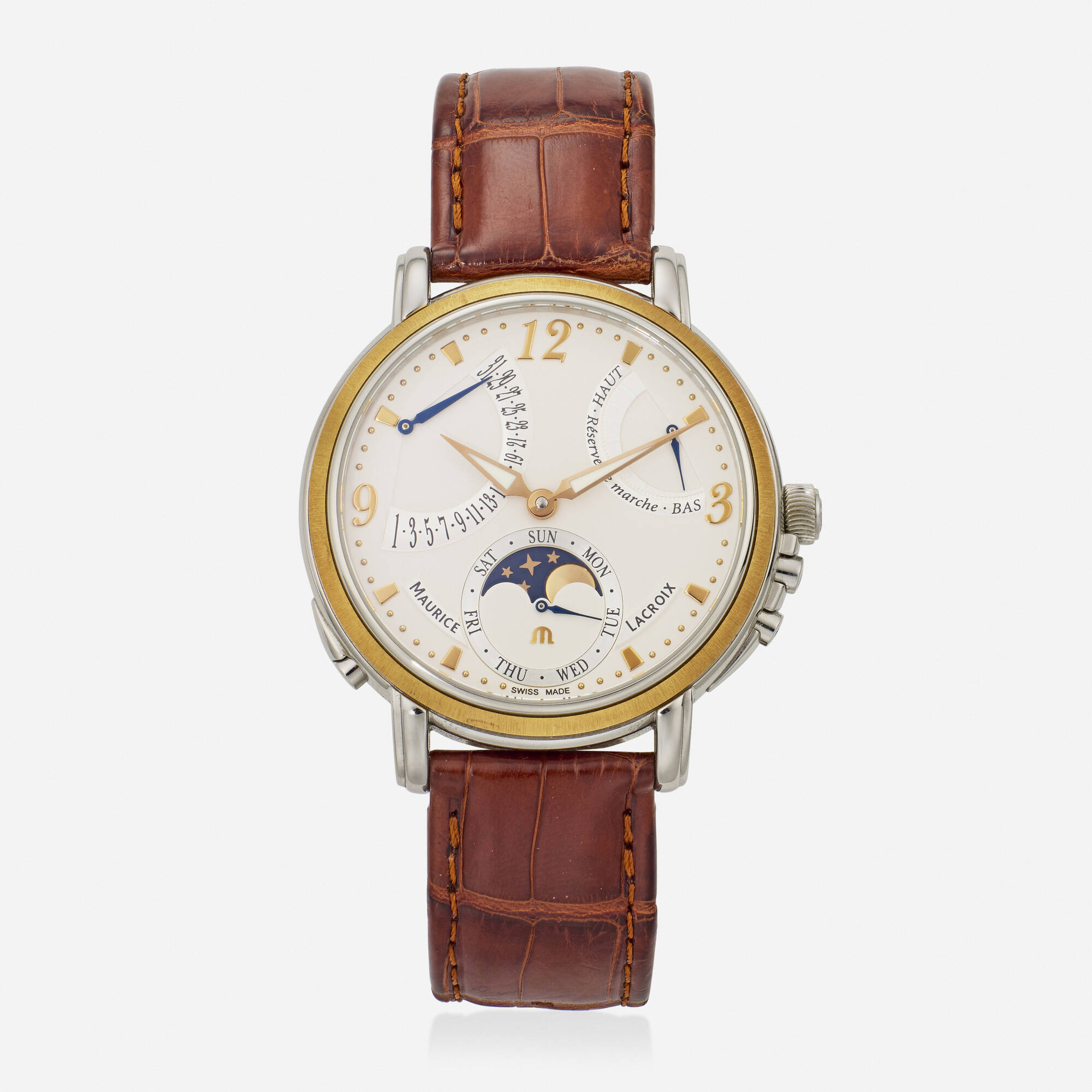 Maurice Lacroix Masterpiece MP7078 Stainless steel and 18k rose