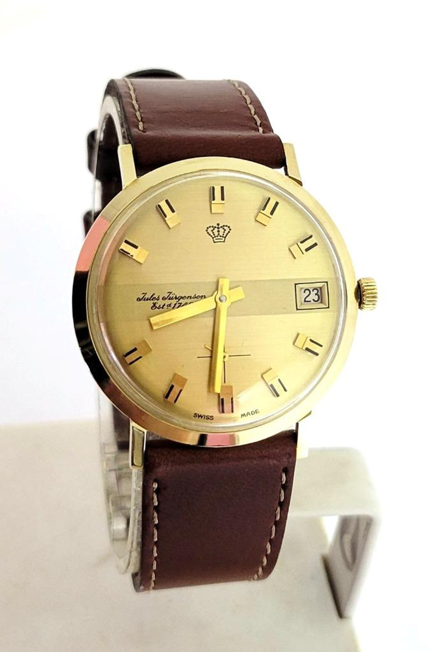 Jules Jürgensen Yellow gold Champagne 1960 United States  display picture 1