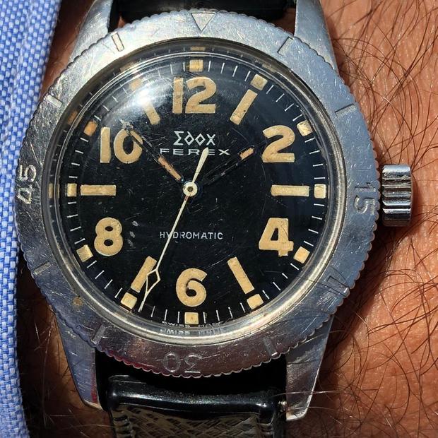 Edox EDOXNICESUB RARETOP AS Stainless steel Black 1960 Italy