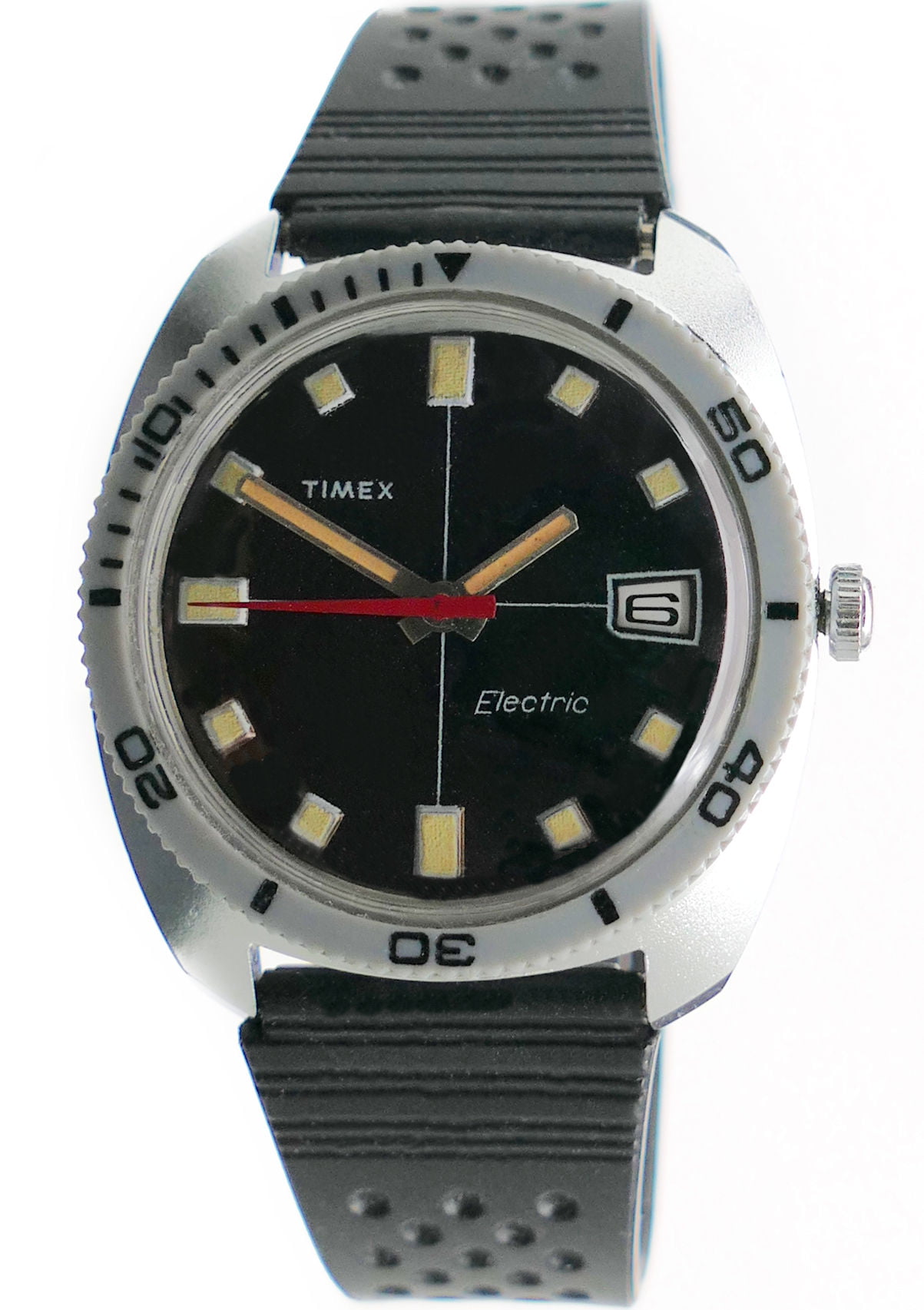 Timex Electric Dive Watch Chrome Plated Black | Dealer | EveryWatch