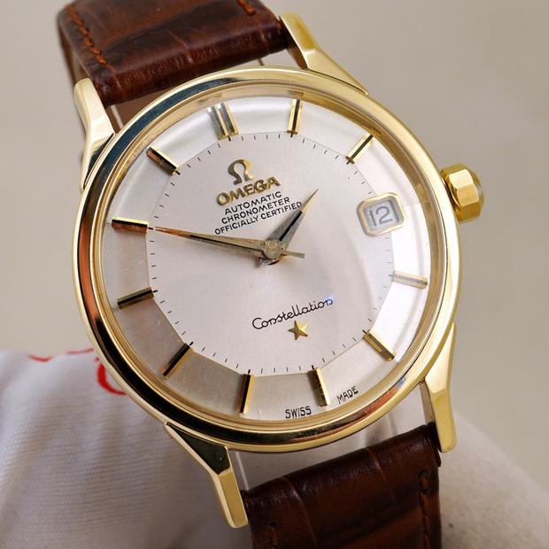 Omega Constellation 168.005 Yellow gold Silver 1967 Canada