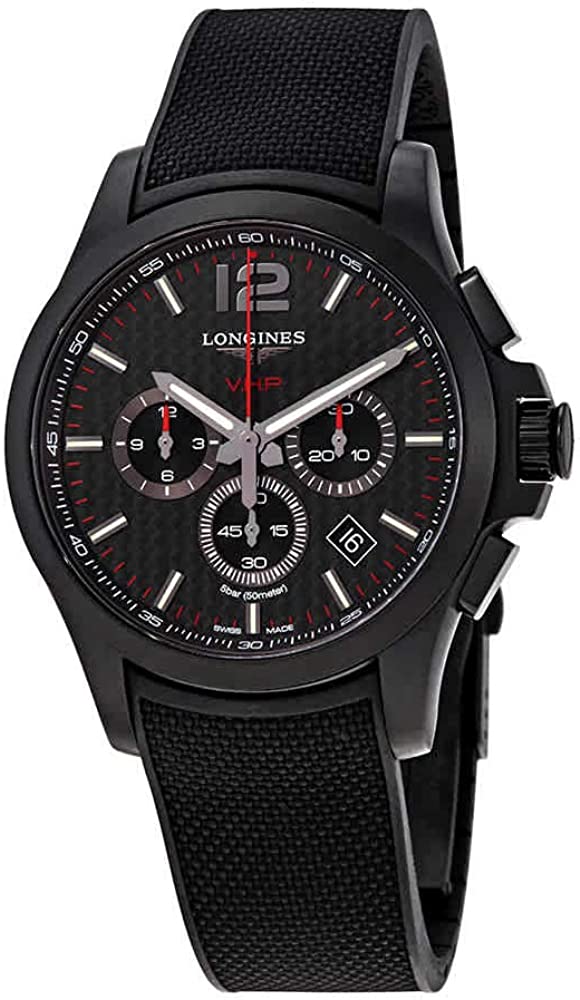 Longines Conquest V.H.P. L3.727.2.56.9 Stainless steel Black