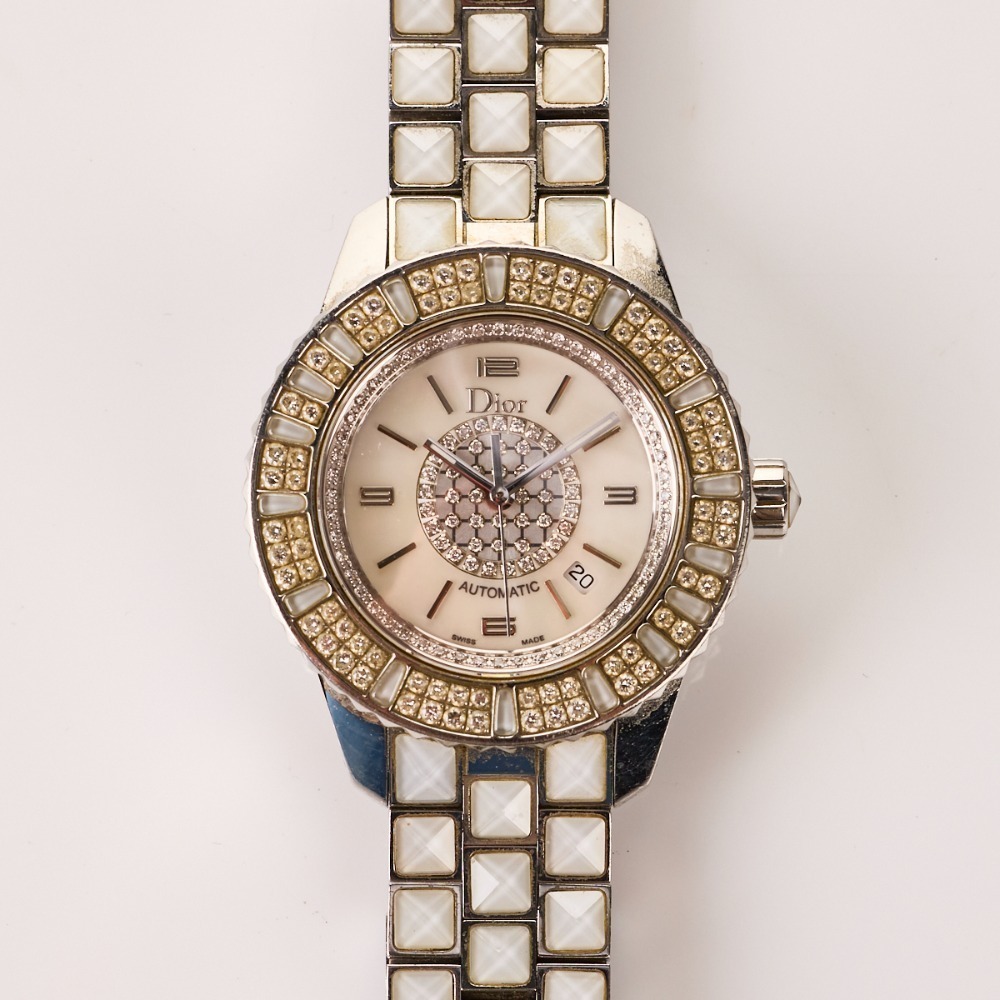 Dior Christal CD113512 Stainless steel and Diamond White New