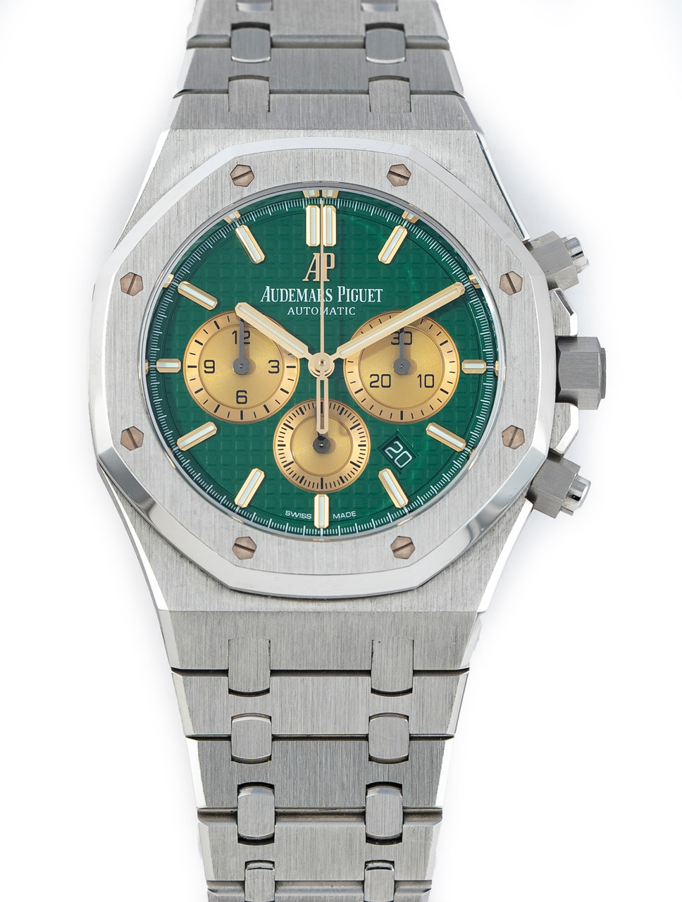AUDEMARS PIGUET カーキ　レザー　ボストンバッグ Audemars Piguet Royal Oak 26332PT.OO.1220PT.01 Platinum Green