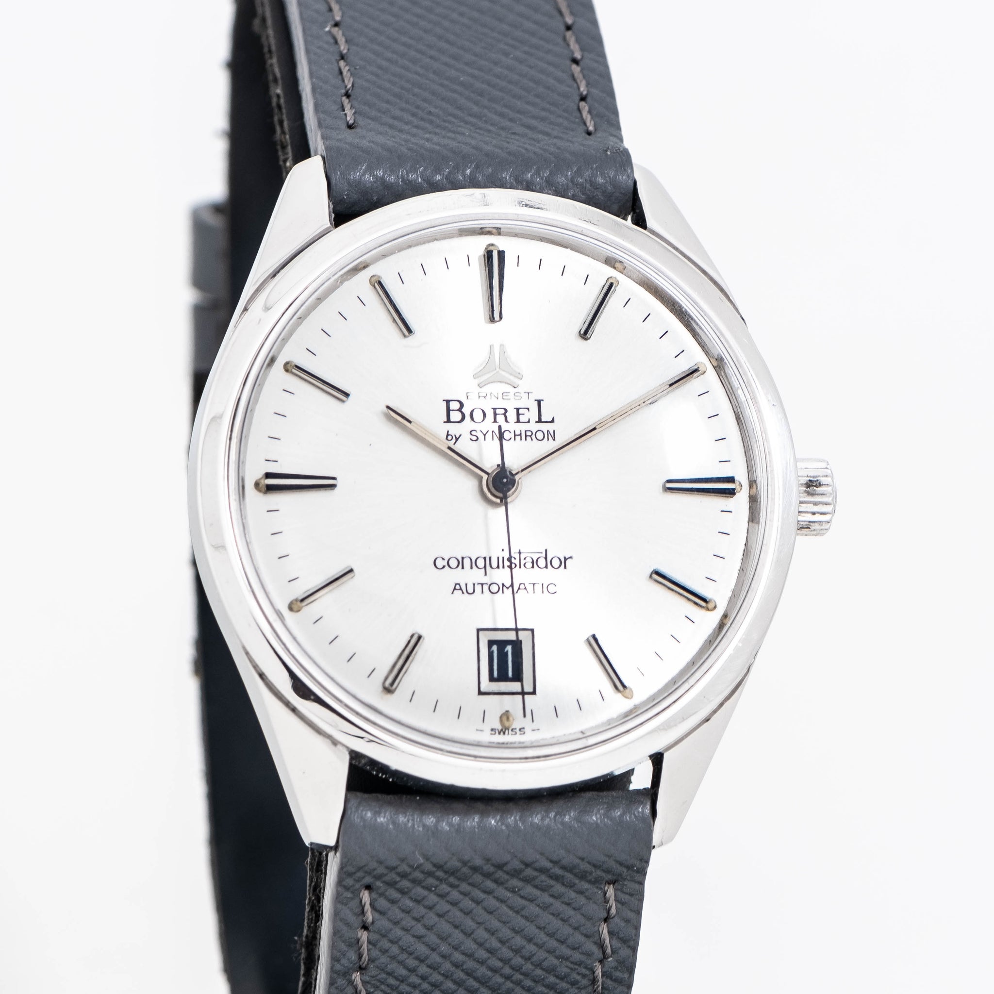 Ernest Borel Conquistador 58 004 56 Stainless steel Silver 1970 