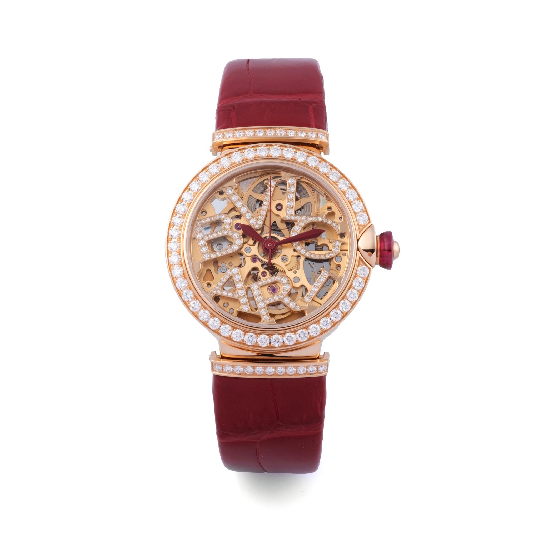 BVLGARI LVCEA LUP 33 G 18k rose gold Skeletonized 2010 Switzerland