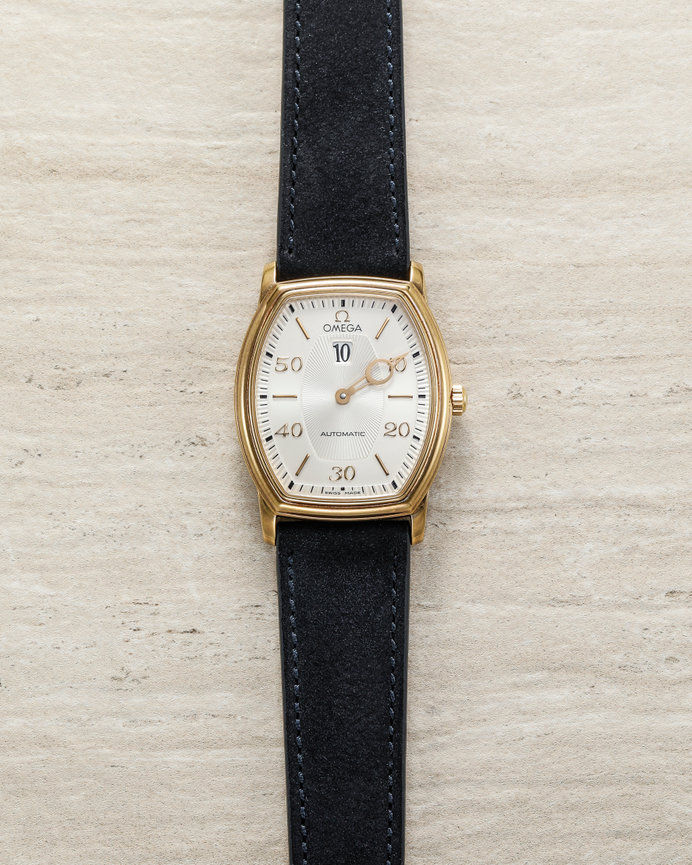 Omega De Ville Jump Hour 4653.31 (BA 166.1230) Yellow gold Silver