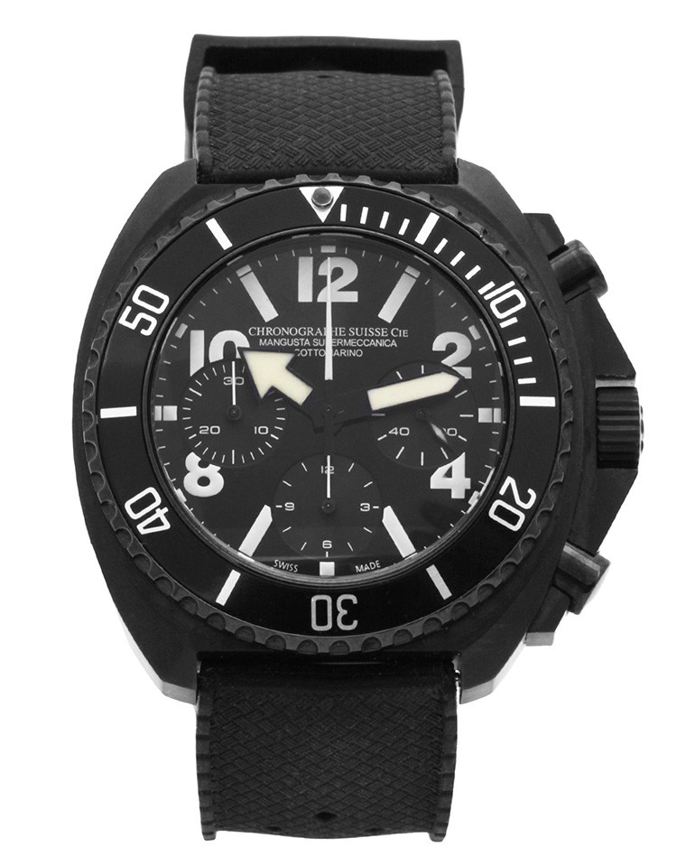 Chronographe Suisse Cie Rose gold Black 2008 Fine Watches Lot