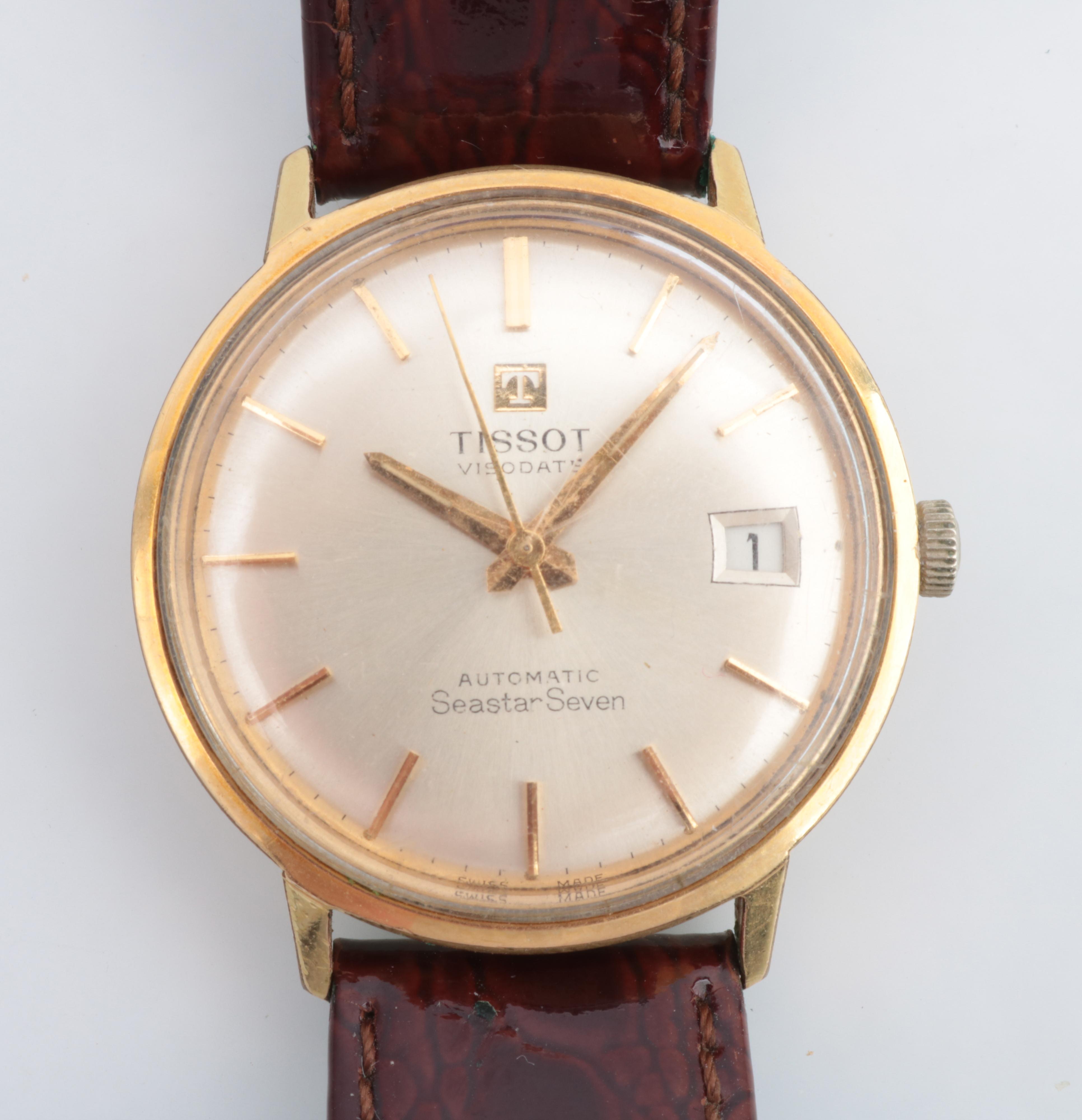Tissot Visodate Seastar Seven 315T Metal and Gold-plated Silver