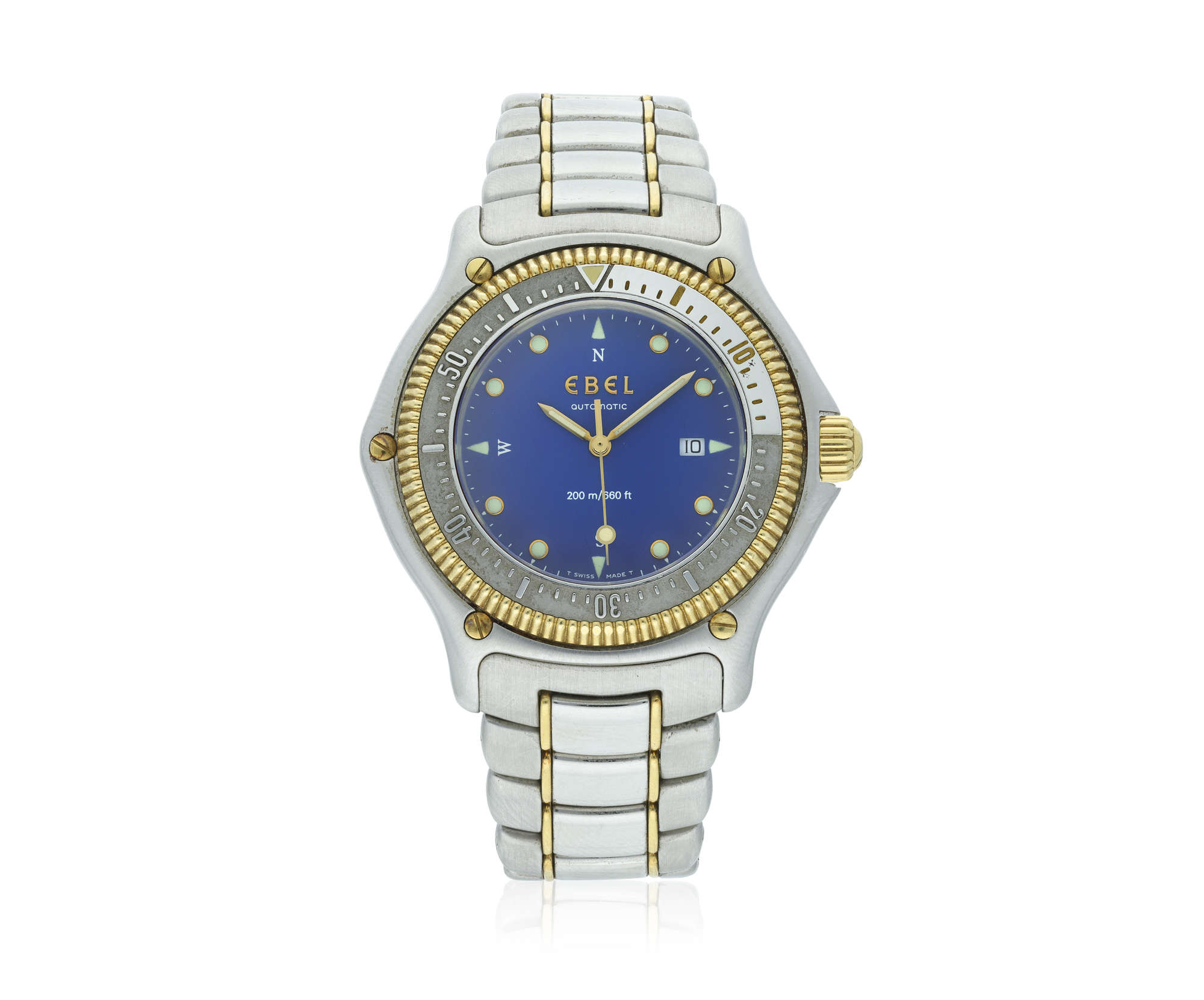 Ebel Discovery Diver 193913 Stainless steel and 18k yellow gold