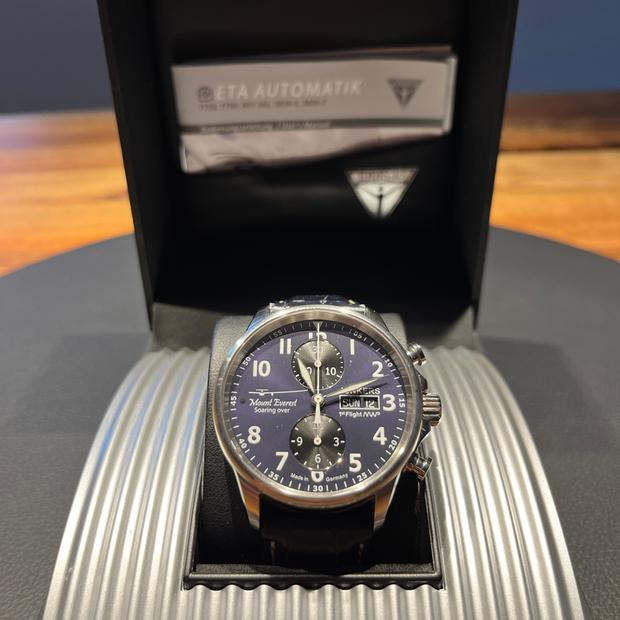 JUNKERS / クロノグラフ マウンテンウェーブプロジェクト Junkers Mountain Wave Project 6824-3 Stainless steel Blue 2016