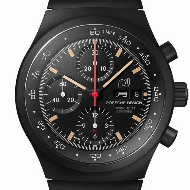 PORSCHE DESIGN クォーツウォッチ 腕時計 ブラック Porsche Design Chronograph 1 – All Black Numbered Edition