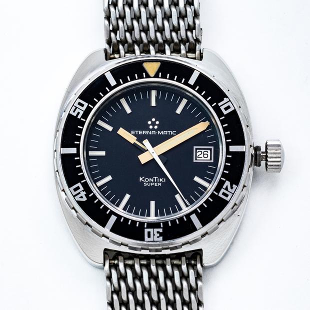 Eterna Super Kontiki Stainless steel Black 1973 Switzerland