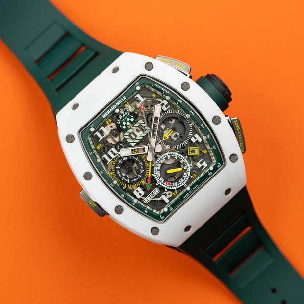 Richard Mille RM11用ベルトラバー　ホワイト Richard Mille RM 11-03 'Last White Edition' Automatic