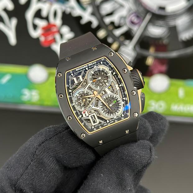 ルイリッチ　JM Richard Mille RM016 Rose Gold Diamond Skeleton Dial