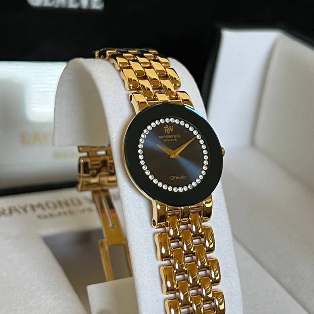 稼働品　RAYMOND WEIL Othello 18K GOLD PL Raymond Weil Othello Ladies 18K Gold Electroplated Quartz