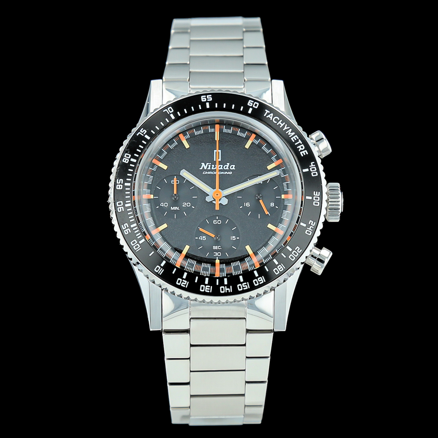 Nivada Chronoking 87042Q01 Stainless steel Black 2024 Switzerland