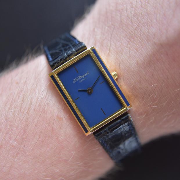 S.T. Dupont Stainless steel Blue 1990 | Dealer | EveryWatch