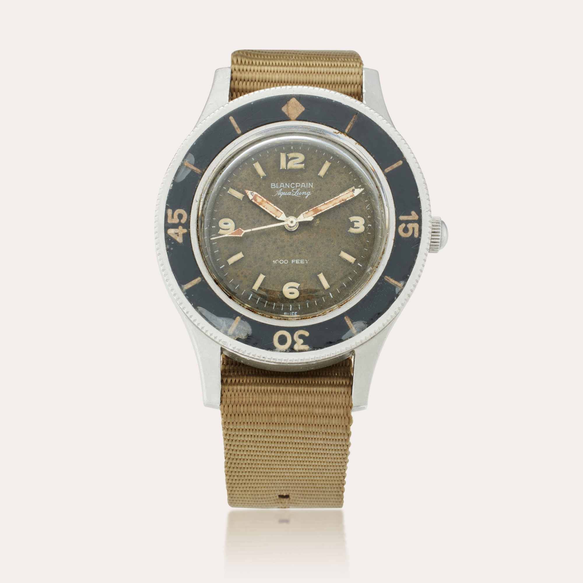 Blancpain Fifty Fathoms Aqua-Lung Stainless steel Brown 1960