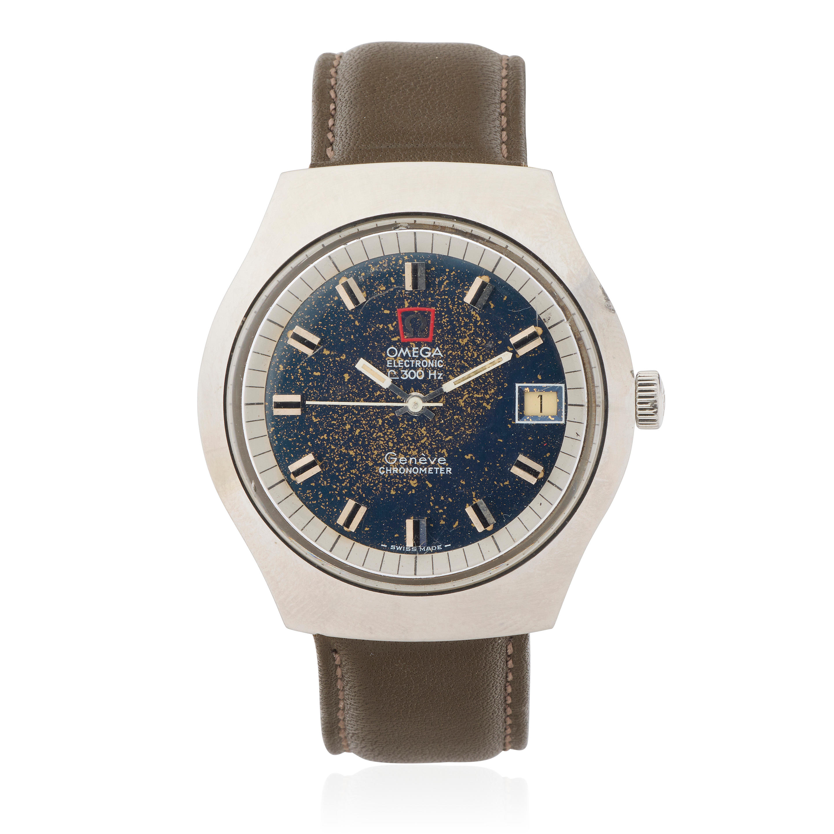Omega Electronic F300HZ 198.021 Stainless steel Blue 1973 United