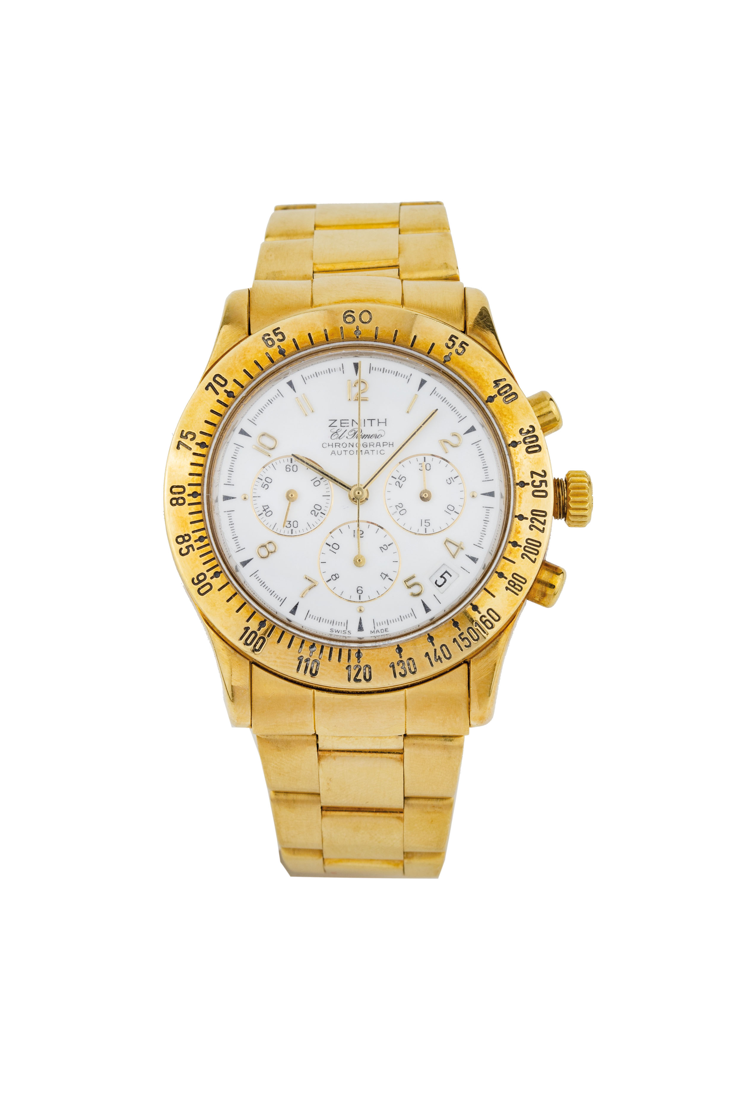 Zenith El Primero 06.0050.400 18k yellow gold 1990 Italy | Jewels