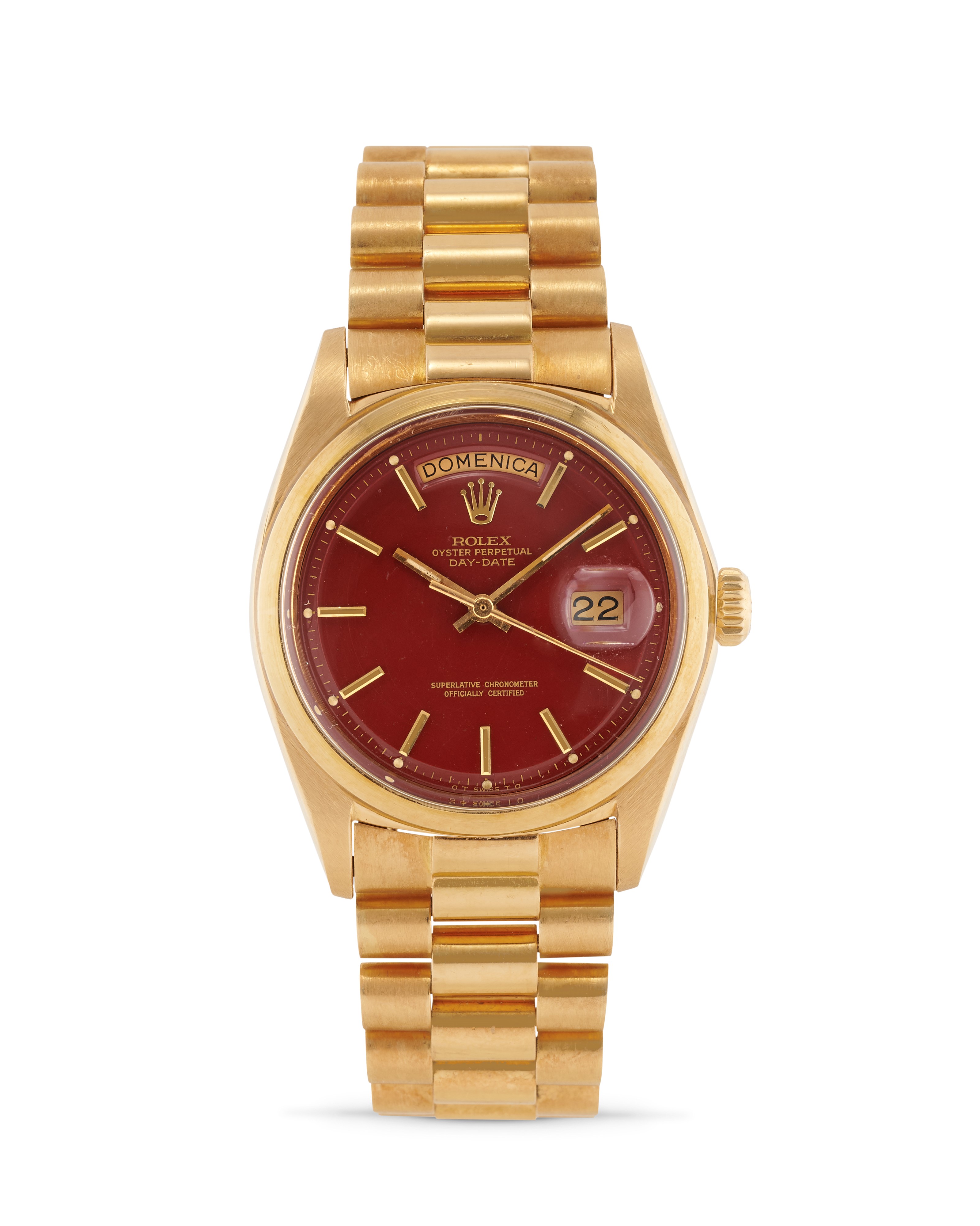 Rolex Day Date Burgundy Buy Used Rolex Day-Date 18038 Bob's