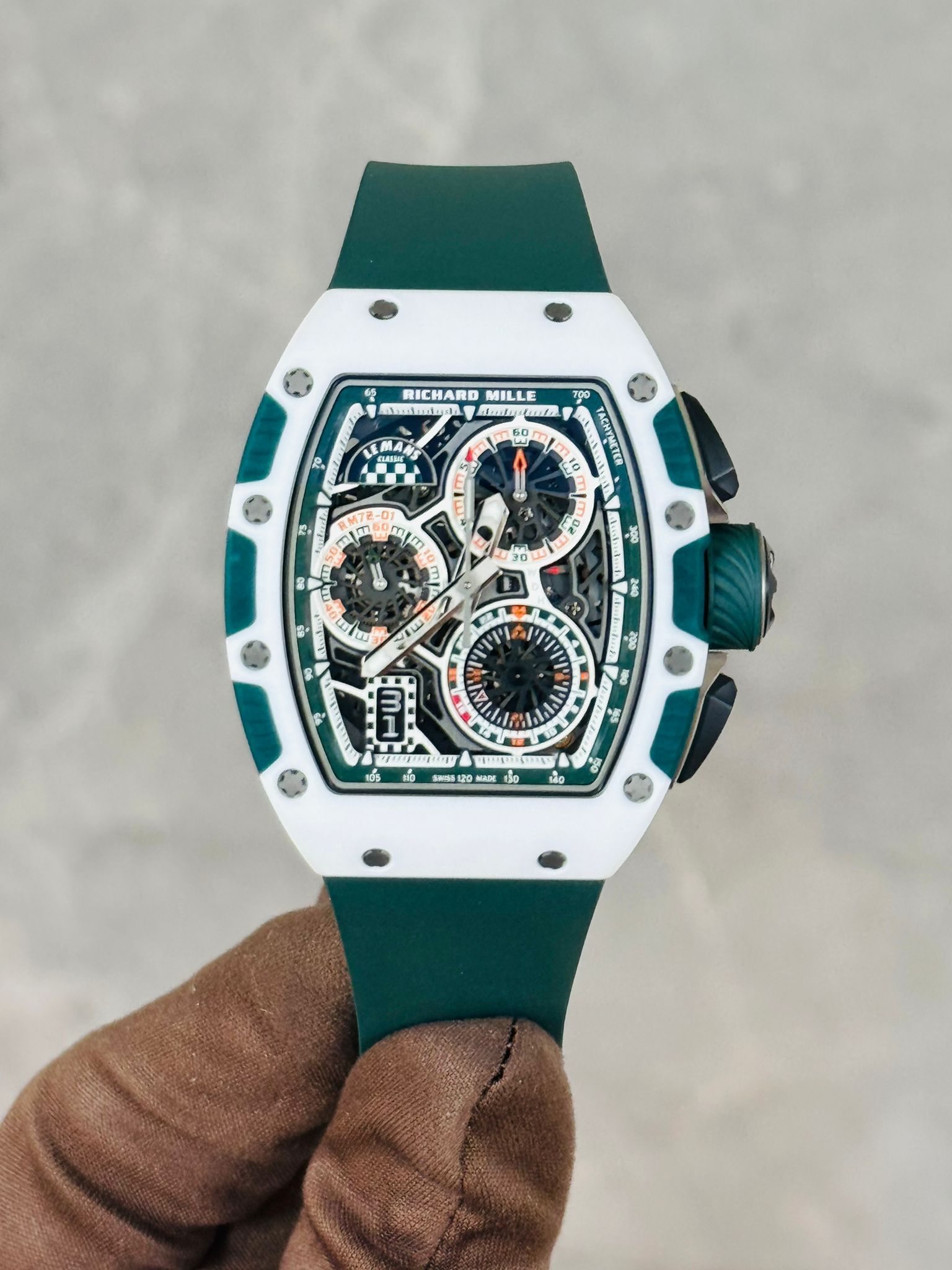 Richard Mille RM72用ベルトラバー　スカイブルー Richard Mille RM72用ベルトラバースカイブルー